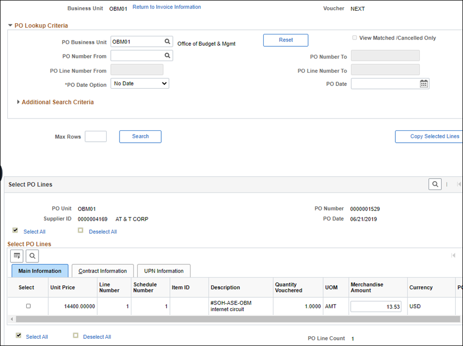 Processing Reversal Vouchers